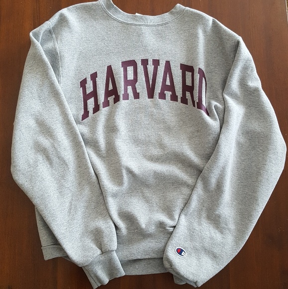 gray harvard sweatshirt